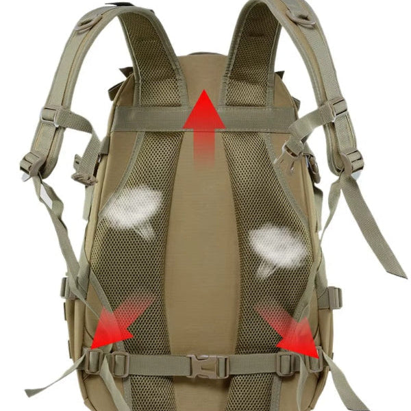 RuggedGear | 40L Tactical Backpack with Waterproof Nylon Design | Comfortable Carrying for Outdoor Adventures