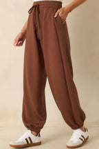 Women's Running Errands Brown Joggers | 46% Rayon 1