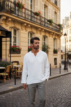 Shoreline Collection | Men's Linen Shirt with Breathable Fabric | Relaxed Fit for Ultimate Comfort