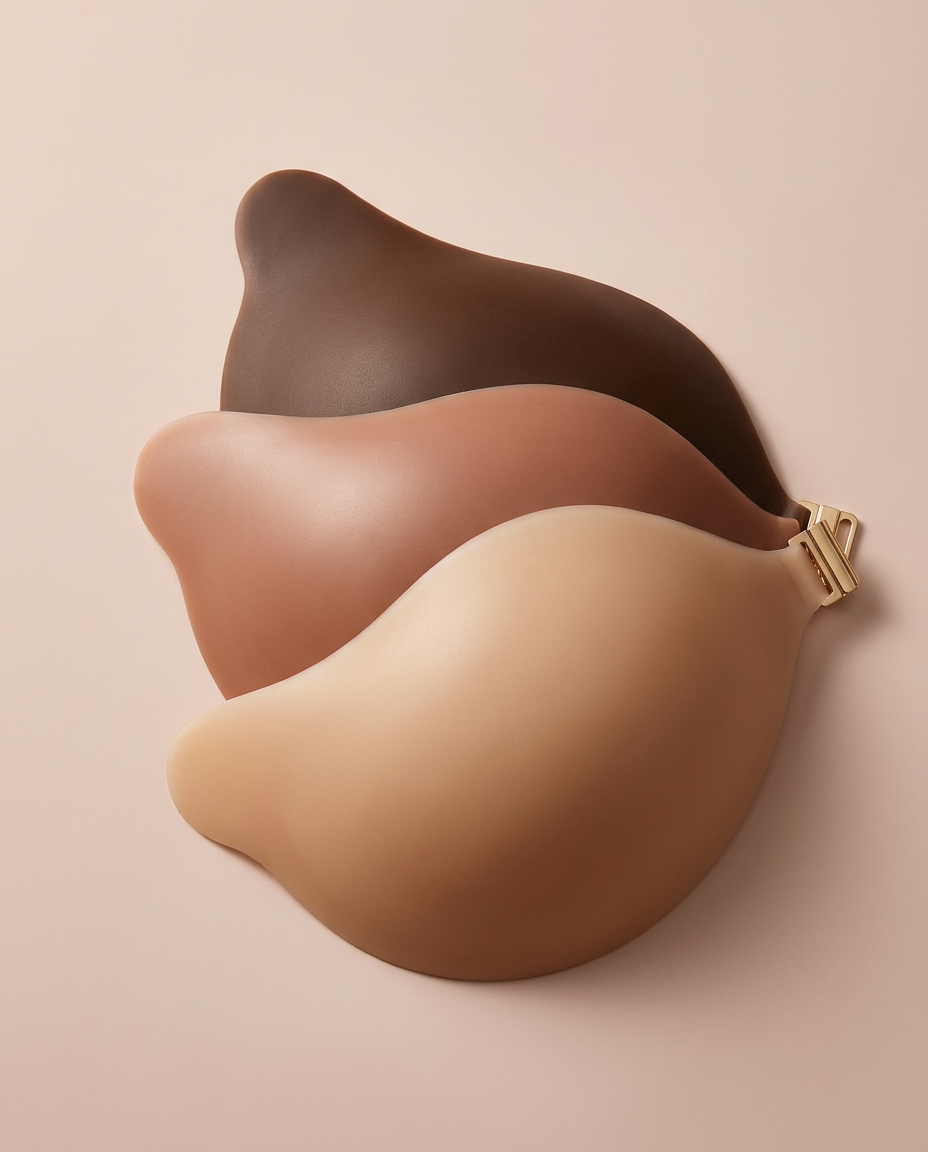 Silicone Adhesive Bra Cups | Mango Shape for Seamless Coverage | Discreet Support for Strapless Outfits