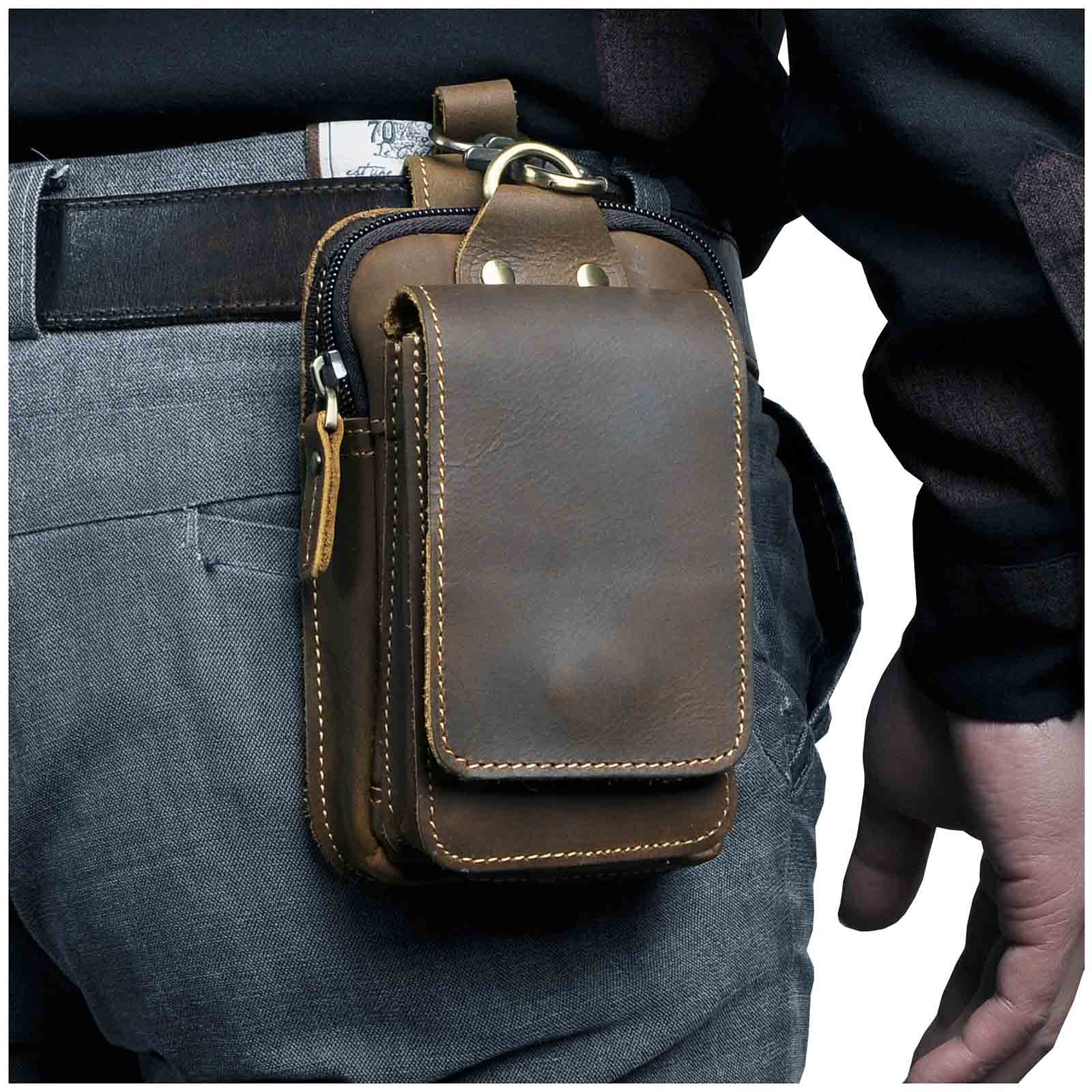 Stylish Men's Waist Bag with Adjustable Strap & Durable Leather Design | Convenient Storage for Everyday Use