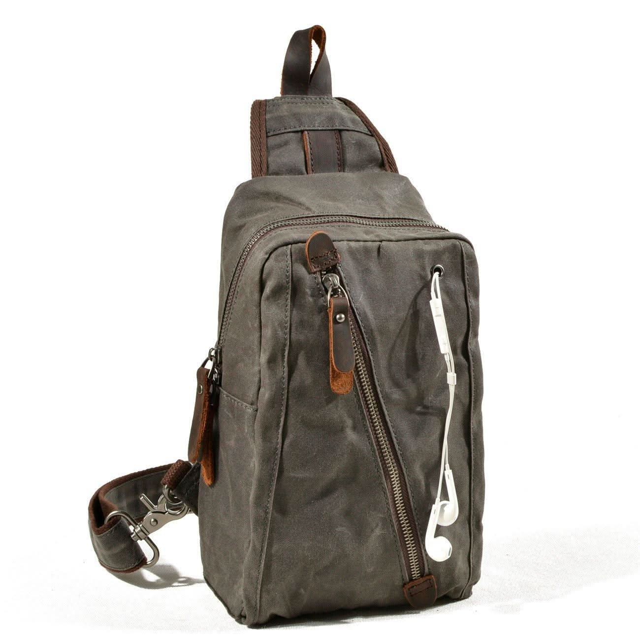 TrailCarry | Waterproof Sling Backpack with Multi-Pocket Design | Compact Crossbody Bag for Everyday Use