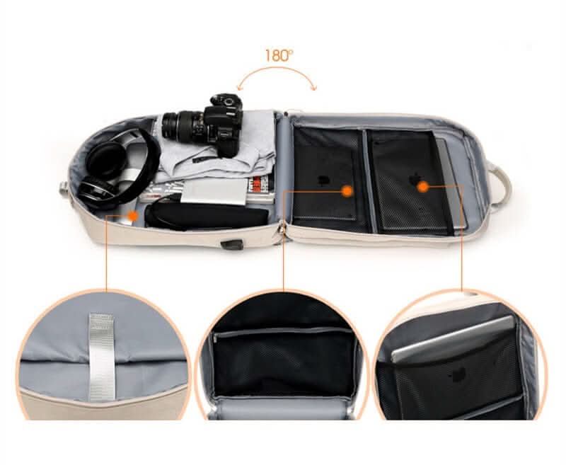 Travel Backpack | Anti-Theft Design with USB Charging Port | Secure Storage for Commuting and Travel