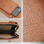 Vegan Leather Crossbody Bag with Adjustable Strap & Zippered Compartment for Effortless Style