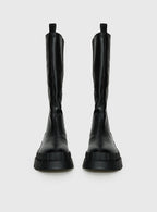 Vegan Leather Knee High Boots for Women with Platform Base | Stylish Long Boots for Eco-Friendly Comfort