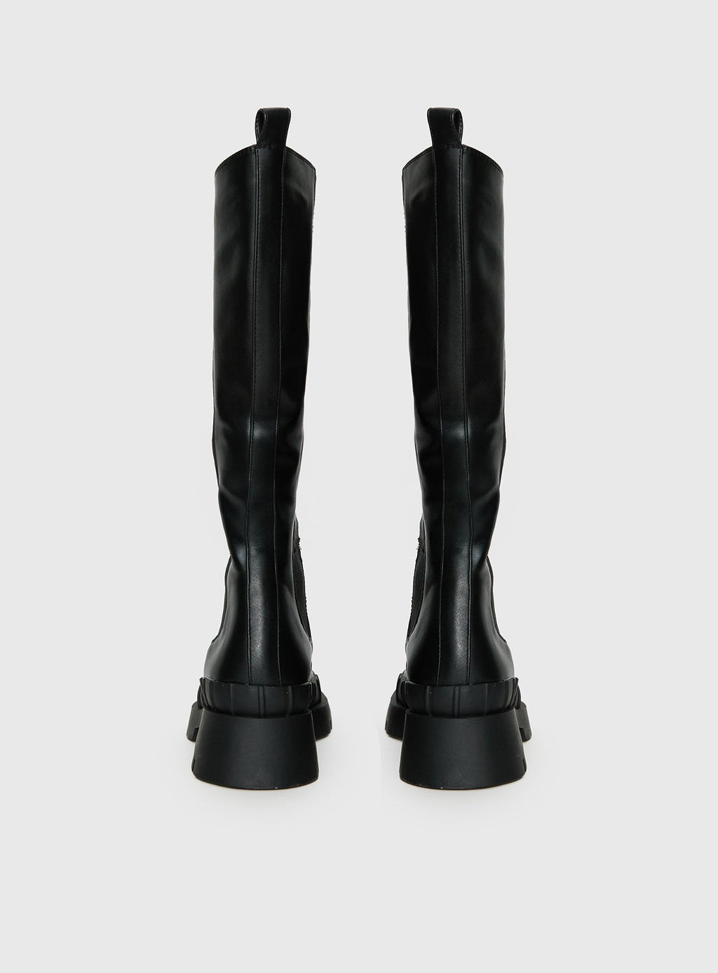 Vegan Leather Knee High Boots for Women with Platform Base | Stylish Long Boots for Eco-Friendly Comfort