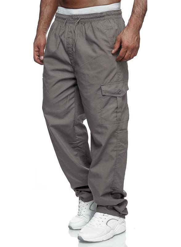 Stretchy Cargo Pants — Multi-Pocket Tactical Trousers