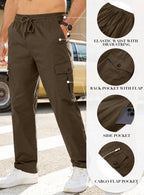 Stretchy Cargo Pants — Multi-Pocket Tactical Trousers