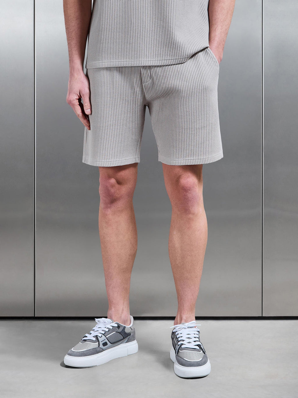 Waffle Relaxed Shorts | Comfortable Loose Fit with Elastic Waistband | Casual Style for Everyday Wear
