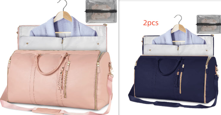 Waterproof travel duffle bag shoulder strap detail