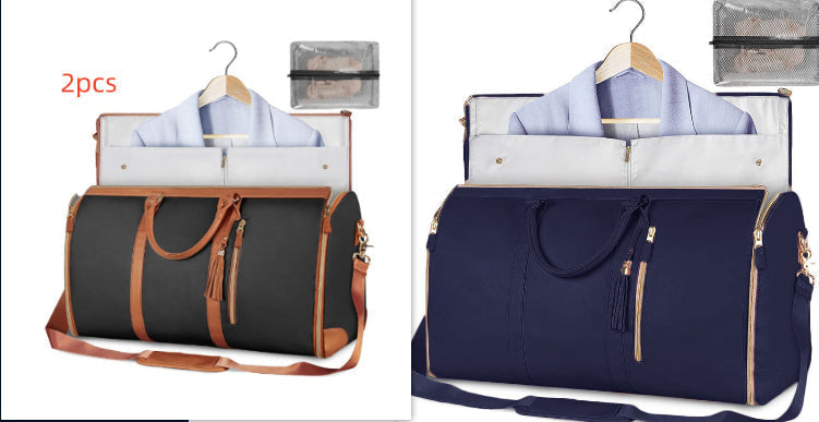 Foldable waterproof weekender duffle bag