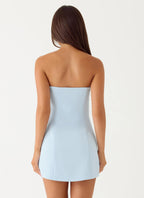 Women's Yallie Collection | Women's Cocktail Dress with Flower Appliqué | Strapless Mini Evening Wear for Effortless Sty 2