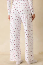 Women's Z Supply White Multi Luxe Holly Pointelle Pajama Pants | 95% Polyester & 5% Spandex 5