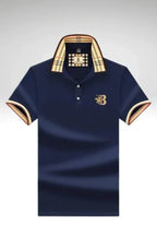 Men's polo shirt in dark blue