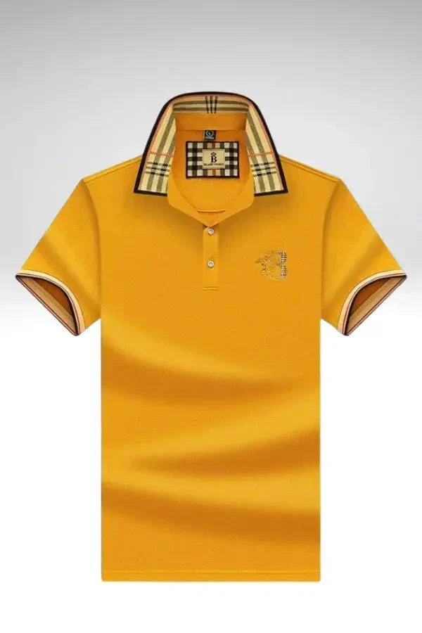 Men's polo shirt in yellow