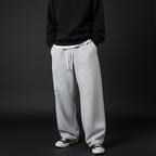 Men's oversized wide-leg streetwear sweatpants