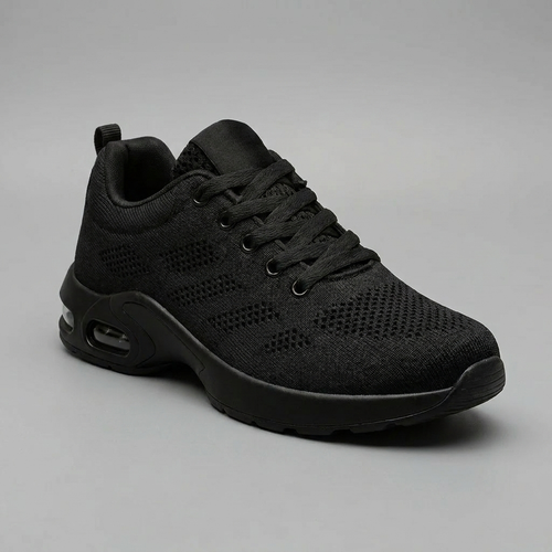 Breathable comfort shoe close-up three-quarter view