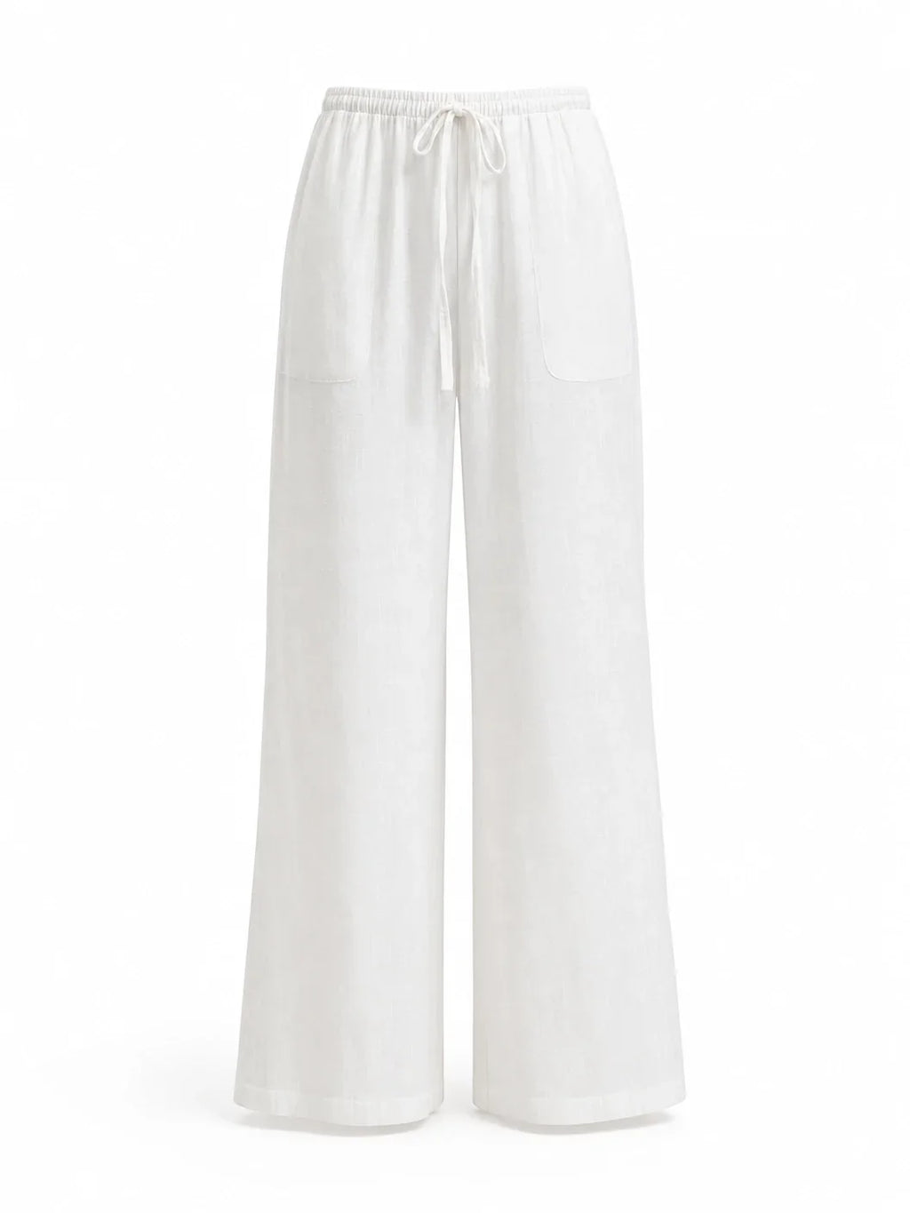 Women's Wide-Leg Linen Pants – Casual Loose Straight-Leg Summer...
