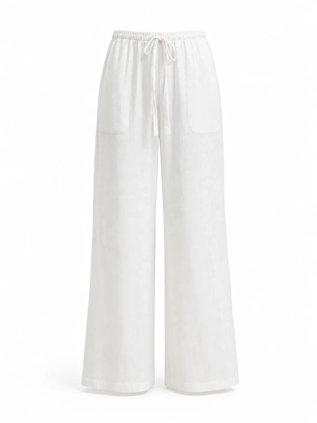 Women's Wide-Leg Linen Pants – Casual Loose Straight-Leg Summer...