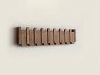 Wooden piano-shaped coat rack lifestyle